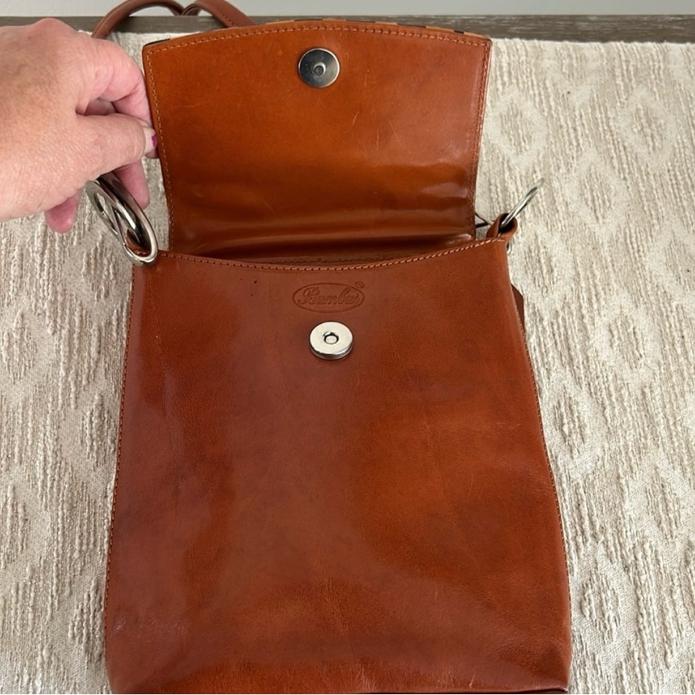 Bambas Work of Art Koala  Bear Print  Flap Over Leather Crossbody - Picture 5 of 5